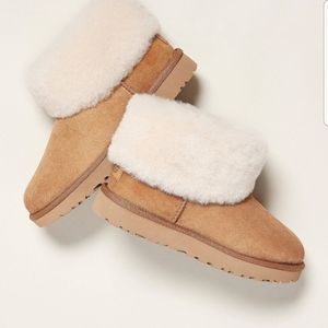 Ugg Classic Mini Fluff Chestnut Size 10